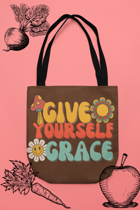 "Give Yourself Grace" Tote Bag
